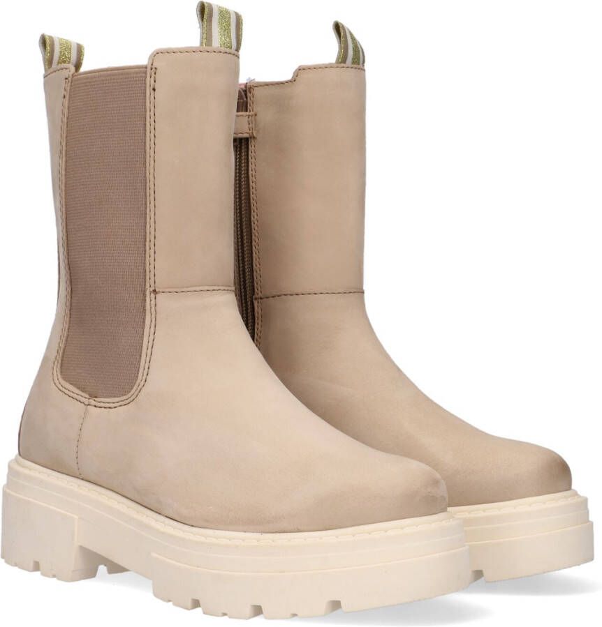 Wysh Suzan Chelsea boots Enkellaarsjes Meisjes Taupe - Schoenen.nl