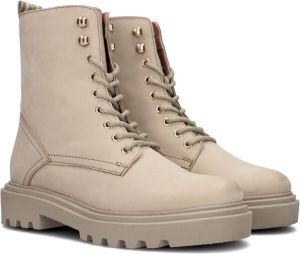 Wysh Tyra Veterboots Laarzen Met Veters Meisjes Taupe