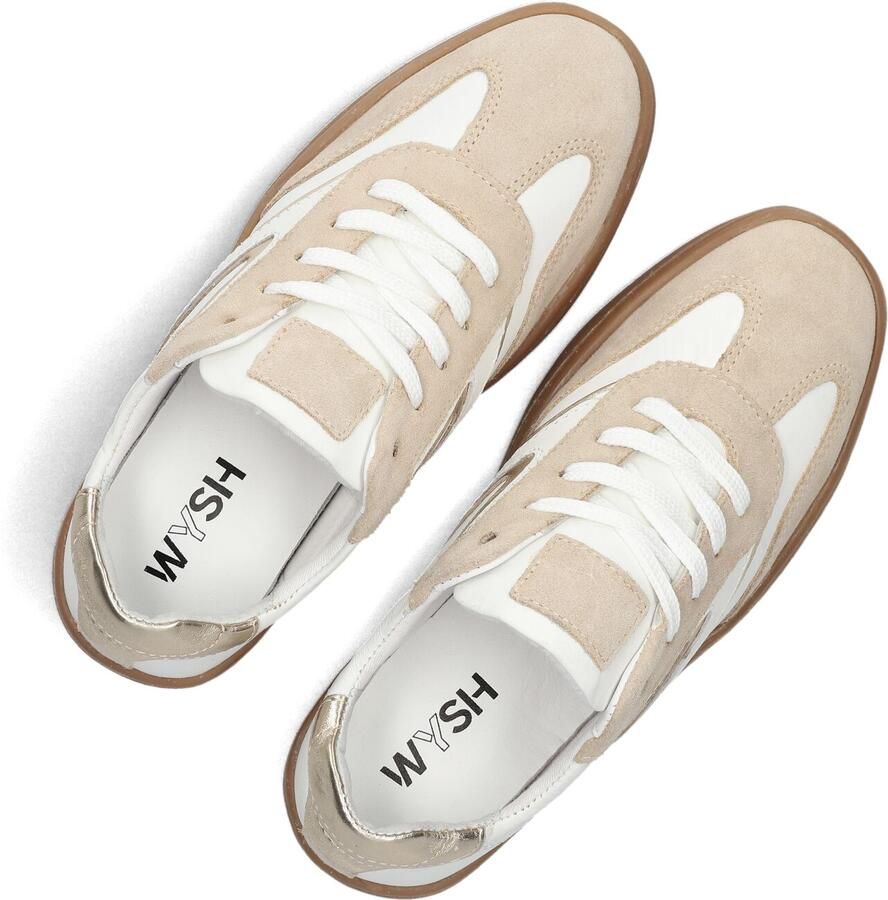 Wysh Dasha Sneakers Meisjes Leren Sneaker Beige - Foto 4