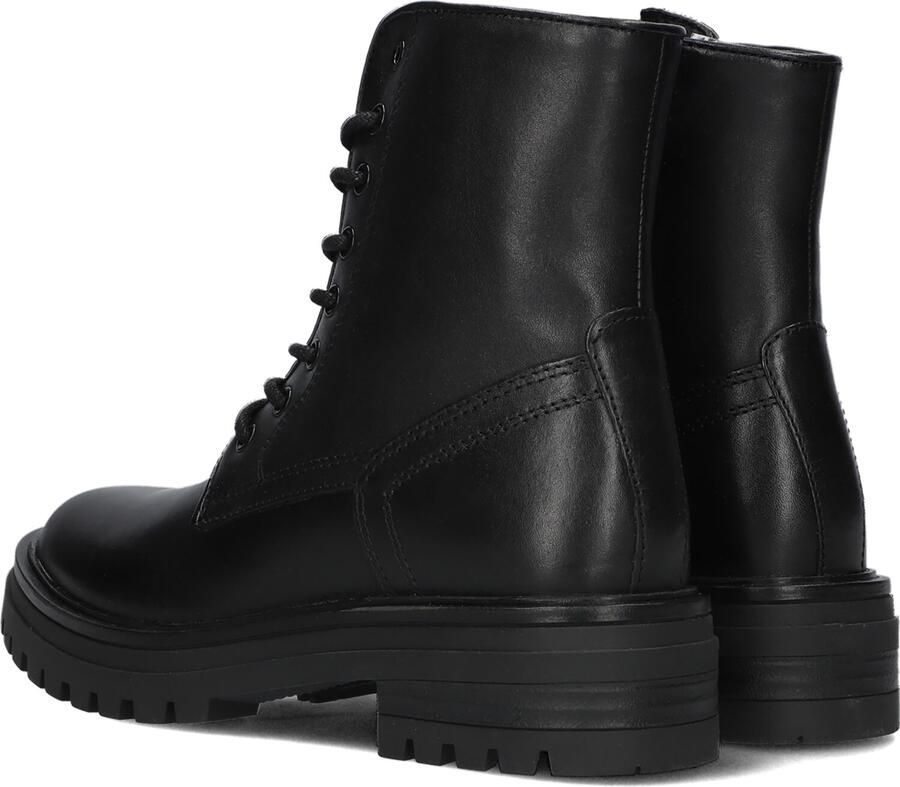 Wysh Monk-k-47 Veterboots Laarzen Met Veters Meisjes Kids Zwart - Foto 3