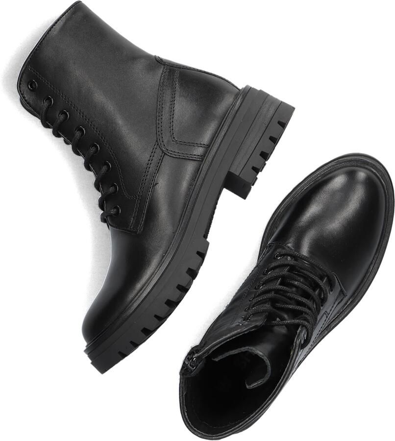 Wysh Monk-k-47 Veterboots Laarzen Met Veters Meisjes Kids Zwart - Foto 2