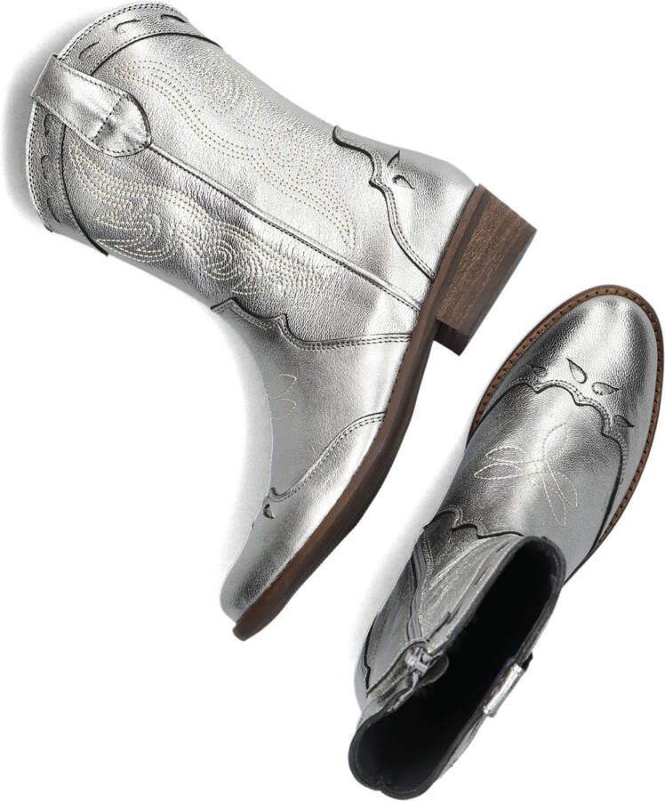 Wysh Hailey Cowboylaarzen Western Laarzen Meisjes Kids Zilver - Foto 2