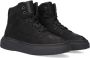 Wysh Lewis Hoge sneakers Jongens Kids Zwart - Thumbnail 1