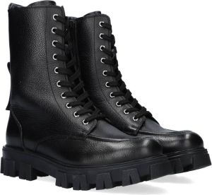 Wysh Zoe Veterboots Laarzen Met Veters Meisjes Zwart