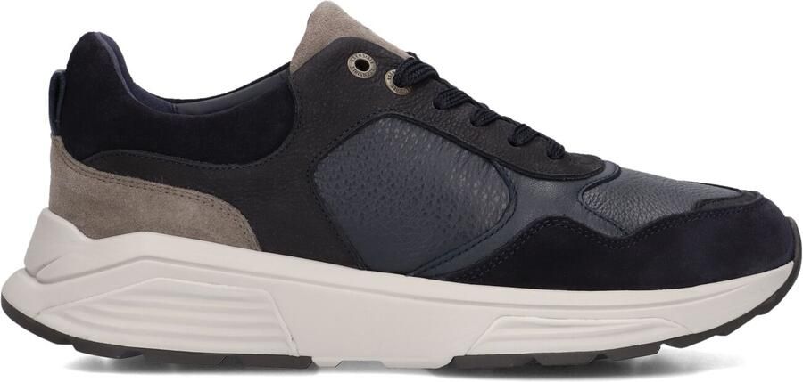 XSENSIBLE Lage Sneakers Heren Rialto Suède Donkerblauw