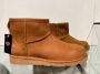Aqa Gevoerde boots cognac Nubuck Dames - Thumbnail 3