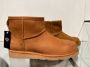 Aqa Enkellaarsjes cognac Nubuck Dames - Thumbnail 3