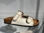 Aqa Slippers beige Textiel Dames - Thumbnail 3