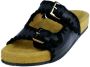 Aqa Slippers zwart Textiel Dames - Thumbnail 2