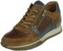 Australian Footwear Browning Leather Sneaker casual Tan-Cognac-Blue - Thumbnail 4