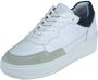 Blackstone Patchwork Lage Sneaker in Wit Marineblauw White Heren - Thumbnail 4