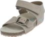 BunniesJR 225416-408 Jongens Platte Sandalen Taupe Imitatieleer Klittenband - Thumbnail 2