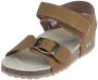 BunniesJR 225416-713 Jongens Platte Sandalen Cognac Imitatieleer Klittenband - Thumbnail 2