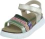BunniesJR 225423-794 Meisjes Platte Sandalen Goud Imitatieleer Klittenband - Thumbnail 4