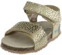 BunniesJR 225408-932 Meisjes Platte Sandalen Goud Imitatieleer Klittenband - Thumbnail 3
