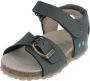 BunniesJR 225403-767 Jongens Platte Sandalen Groen Imitatieleer Klittenband - Thumbnail 2
