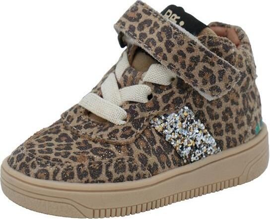 BunniesJR 225653-906 Meisjes Hoge Sneakers Beige Leer Veters - Foto 6