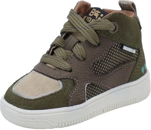 BunniesJR 225656-469 Jongens Hoge Sneakers Groen Leer Veters - Foto 6