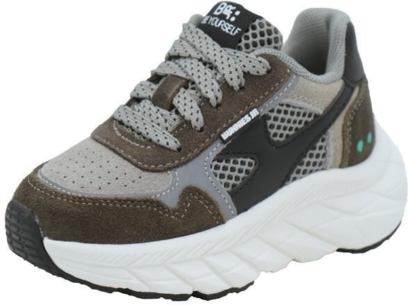 BunniesJR 225840-488 Jongens Lage Sneakers Grijs Leer Veters - Foto 9