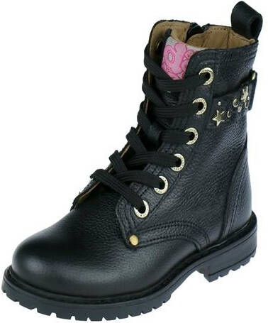 Develab 44316 Veterboots Laarzen Met Veters Meisjes Kids Zwart - Foto 7