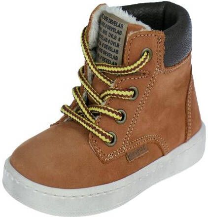 Develab 41855 nubuck veterboots cognac Bruin Leer Effen 20 - Foto 9