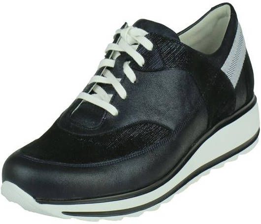 Durea 6213 688 Donkerblauw K-Wijdte Veterschoenen