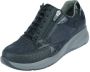 Durea Sneaker 6295 608 1227 Zwart Blauw Wijdte K (42 5) - Thumbnail 4