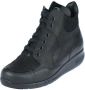 Durea 9735 K Hoge sneakersVeterlaarzenDames veterschoenenDames sneakersHalf-hoge schoenen Zwart - Thumbnail 2