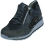 Durea Sneakers Dames Lage sneakers Damesschoenen Suède 6263 688 Zwart - Thumbnail 2