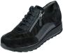 Durea 6263~H~~~~~~~~~~~~~~~~~~~~~~~~ Lage sneakersDames sneakers Zwart - Thumbnail 3