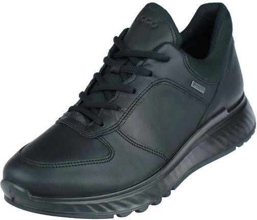 ECCO Exostride M leren Gore-Tex sneaker Zwart Size: 45 (UK 10.5-11)
