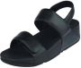 FitFlop TM Lulu Leather Adjustable leren sandalen zwart - Thumbnail 3