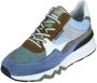 Floris van Bommel Sneakers Heren Lage sneakers Herenschoenen SFM-10155 Blauw combi - Thumbnail 4