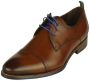 Floris van bommel 30118 De Stapper 02.00 Dark Cognac G+Wijdte Veterschoenen - Thumbnail 8