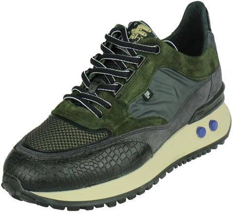 Floris van bommel 16488 Dark Green G+ Wijdte Lage sneakers - Schoenen.nl
