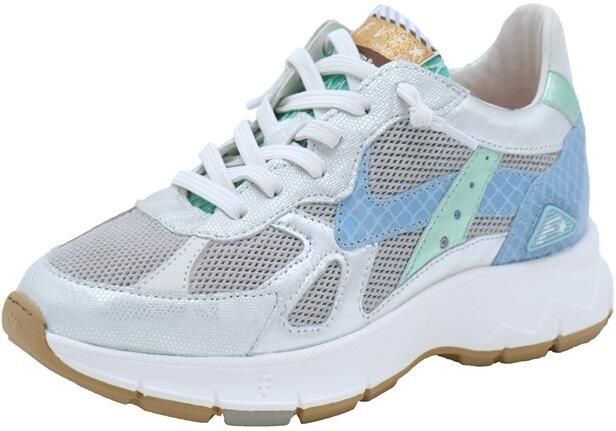 FLORIS VAN BOMMEL Lage Sneakers Dames Sfw-10152 Daysi Maat: 37 Materiaal: Textiel Kleur: Zilver - Foto 3