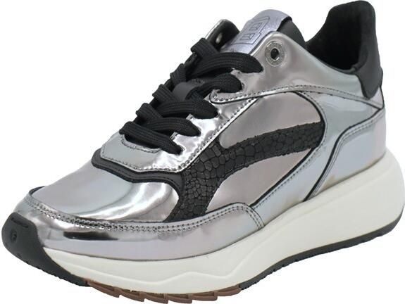 FLORIS VAN BOMMEL Lage Sneakers Dames Sfw-10138 Suvi Maat: 42 Materiaal: Leer Kleur: Zilverkleurig - Foto 14