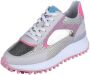 Floris van Floris van Bommel van Floris van Bommel Sneakers Dames Lage sneakers Damesschoenen Leer SFW-10099 mesh Beige combi - Thumbnail 5