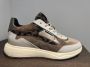 Floris van Bommel Suvi 03.04 suède sneakers met ponyhair taupe beige - Thumbnail 4