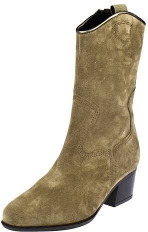 Gabor Western-stijl Suède Enkellaars Beige Dames - Foto 9