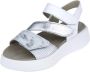 Gabor 22.862.51 Mini Raff Cer. Silber weis-sandalen -sandalen los voetbed - Thumbnail 4