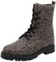 Giga Leopard Veterboots bruin Leer Kinderschoenen - Thumbnail 2