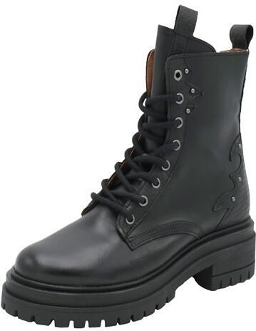 Giga Shoes Giga Veterboots zwart Leer Kinderschoenen - Foto 4