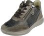 Hartjes 162.1141 34 35.38 Taupe combi sneaker met rits wijdte G ½ - Thumbnail 2