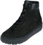 HARTJES Hoge Sneakers Dames Nub Mid Sneaker Maat: 37 5 Materiaal: Suède Kleur: Zwart - Thumbnail 3