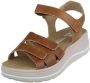 Hartjes Bruine Leren Dames Sandalen H Bruin - Thumbnail 3