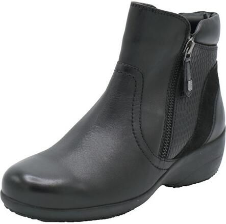 Helioform enkellaars met twee ritsen Wijdte H 141.046.0350 Zwart Combi - Foto 2