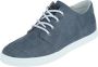 Hub Boss Casual schoen veter Heren Navy White Canvas - Thumbnail 4