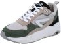 HUB Glide S43 suède sneakers grijsgroen beige - Thumbnail 3