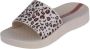 Ipanema Urban Slide badslippers met panterprint roze blauw - Thumbnail 4